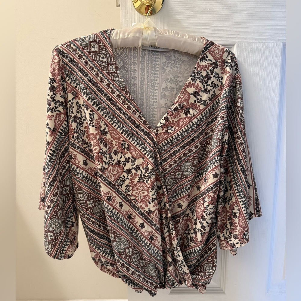 Abbeline Multicolor Patterned Blouse